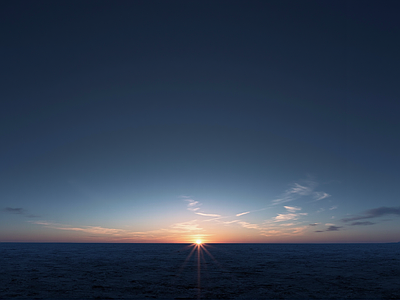 现代天空HDR 黄昏星空