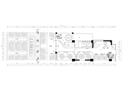 现代其他餐饮空间 小龙虾餐饮店 大排档餐厅 网红打卡餐厅 施工图