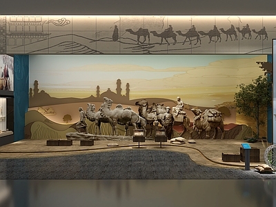 新中式博物馆 丝绸之路展厅 历史文化展厅