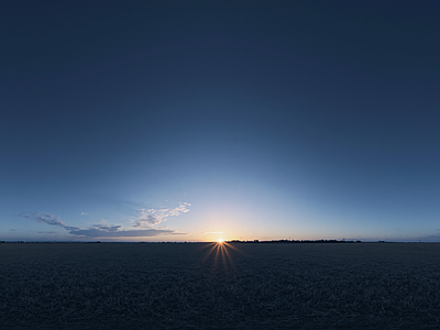现代天空HDR 海边晚霞HDR 黄昏HDR