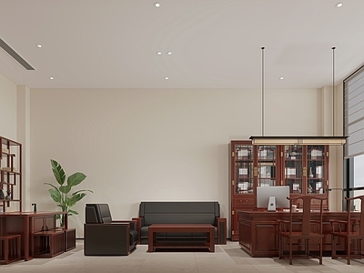 新中式董事长办公室