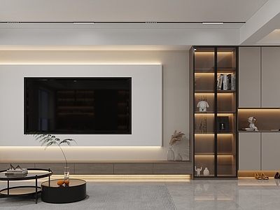 现代简约大平层客餐厅