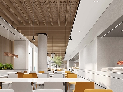 现代其他办公区域 员工餐厅 办公餐厅