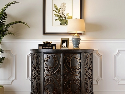 美式古典玄关柜