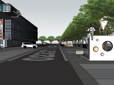 现代简约直播间 外摆 直播间 小吃亭 保安亭 装配式