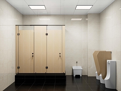 现代简约公共卫生间