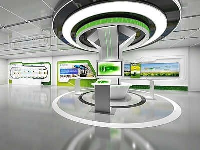 现代科技风农业展厅