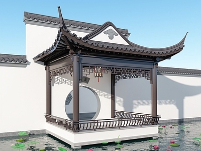 新中式景观亭