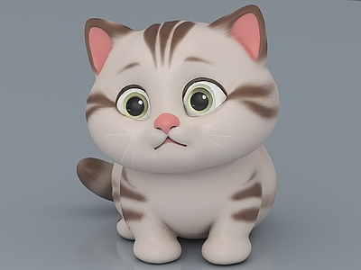 卡通萌系猫 猫咪美陈雕塑 可爱的小猫