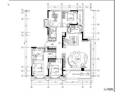 大平层 175平 四室两厅 大平层 全 施工图