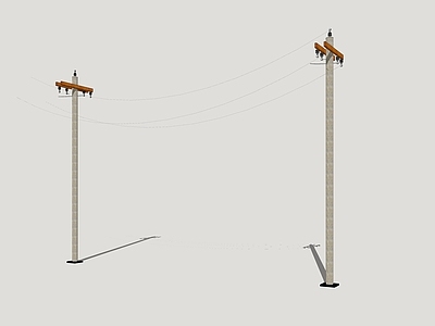 电线杆 乡村电线杆 电线杆