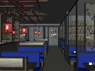 工业烧烤烤肉店 工业风韩式料理