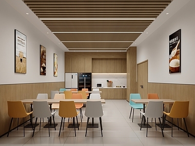 现代简约食堂