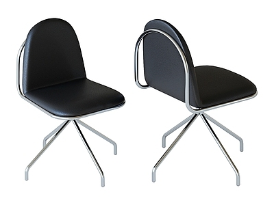 现代简约餐椅 包豪斯侘寂多巴胺 现代法式原木奶油 金属不锈钢休闲椅 布艺皮木亚克力椅 办公椅