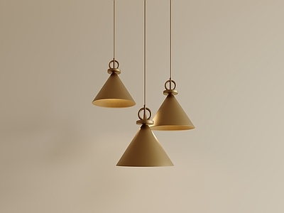 奶油风灯具组合 现代金属吊灯 精致小吊灯