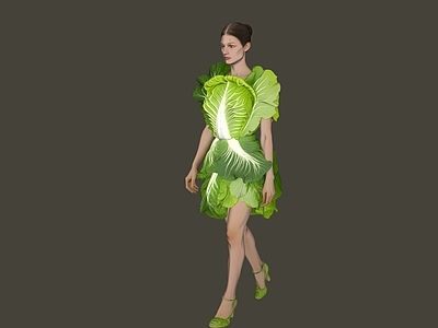 女人 服装人物走秀