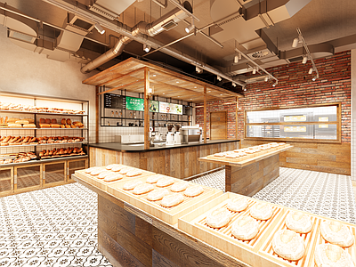 美式侘寂甜品面包店 面包店 甜品店