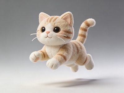 现代雕塑 小猫 雕塑 美陈 AIGC 动物雕塑