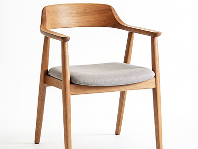 日式原木餐椅 家具 椅子 木制椅子