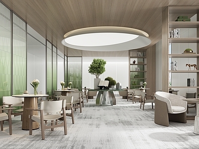 现代简约活动室