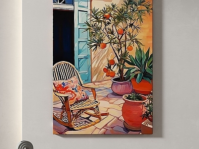 地中海风格阳台 地中海风格挂画
