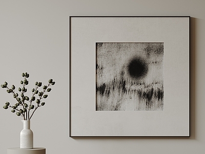 现代极简挂画 抽象装饰画 高端艺术挂画 中古风装饰画 意式肌理油画 黑白装饰画