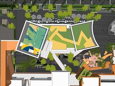 现代轻奢商业综合体景观 精奢商业街景观建 商业广场空间 智趣儿童天地 沿街商业景观 内街核心景观