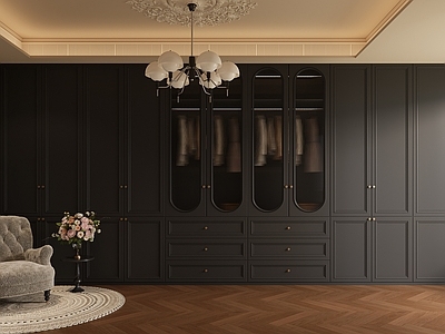 中古风衣帽间 法式衣帽间