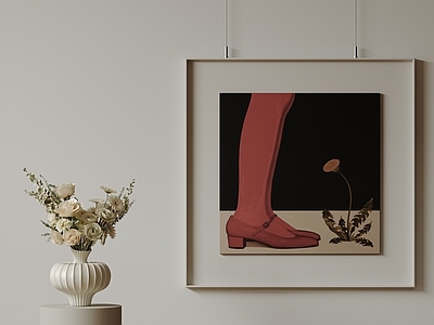 奶油风挂画 现代极简挂画 抽象装饰画 高端艺术挂画 中古风装饰画 意式肌理油画
