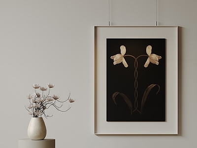 侘寂挂画 现代极简挂画 抽象装饰画 高端艺术挂画 中古风装饰画 黑白装饰画