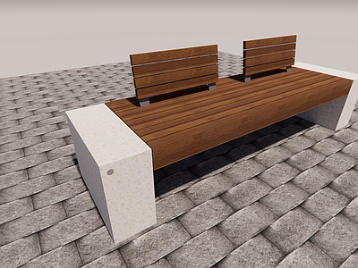 现代休闲椅 木休闲椅 长椅