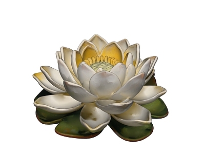 现代雕塑摆件 睡莲 莫奈 印象派 雕塑 美陈