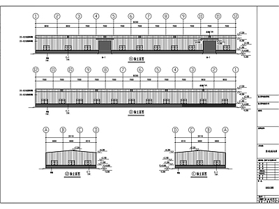 钢结构 复合板成品仓库 施工图