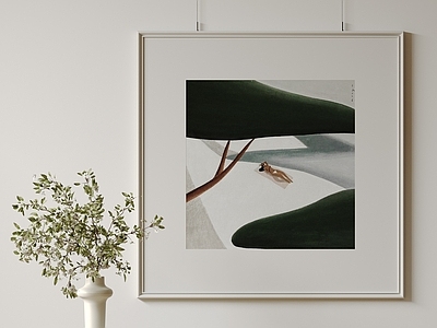 现代简约挂画 现代极简挂画 抽象装饰画 高端艺术挂画 侘寂中古画 意式肌理油画