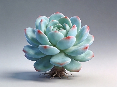 现代多肉植物 多肉 花朵 AIGC 植物 美陈