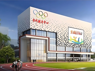 现代其他建筑 4层钢框架厂房 6层体育健身中心 施工图
