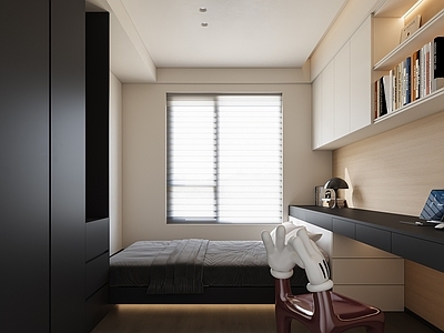 现代简约榻榻米卧室