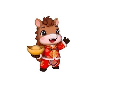 中式雕塑 招财小品