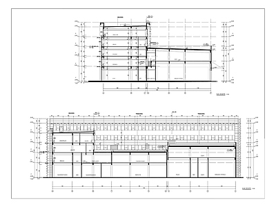 现代办公楼建筑 新能源试验中心 建筑 施工图