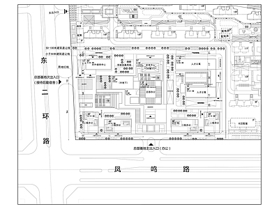 现代办公楼建筑 多层办公楼 办公楼平面图 施工图