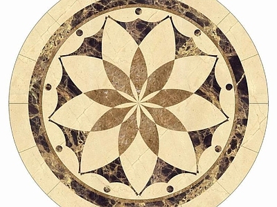 现代其他石材拼花 石材拼花 地面石材拼花 圆形拼花 大理石拼花