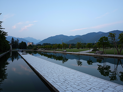 现代其它外景 窗外景黄昏