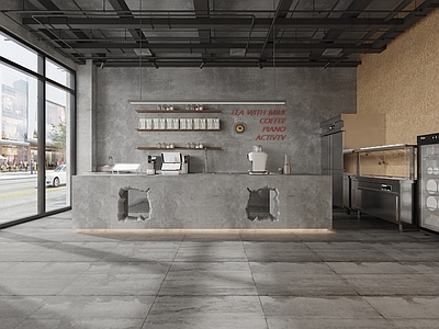 工业风咖啡厅 咖啡店