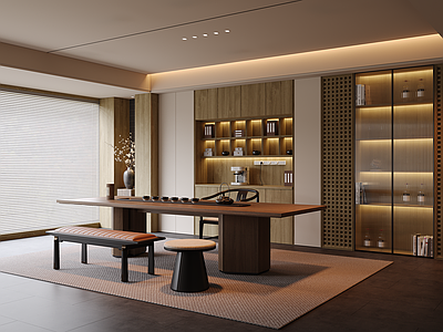 新中式茶室 现代新中式茶室