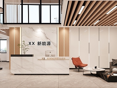 现代简约办公大厅 办公室