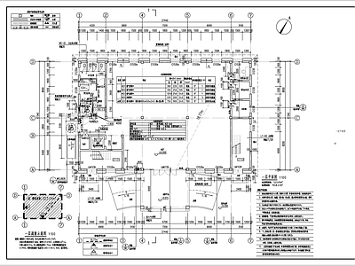 现代极简办公楼建筑 办公楼平面图 多层办公楼 施工图
