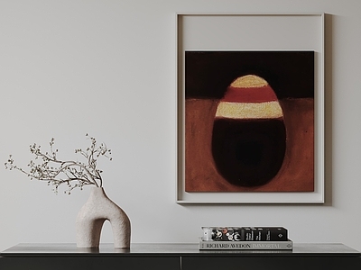 侘寂挂画 现代极简挂画 抽象装饰画 高端艺术挂画 侘寂中古画 意式肌理油画