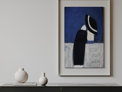 极简挂画 现代极简挂画 抽象装饰画 高端艺术挂画 侘寂中古画 意式肌理油画