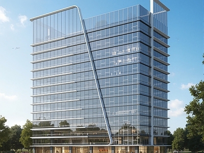 现代酒店建筑 高层酒店 轻奢酒店 高层酒店办公楼 现代酒店公寓 高层办公
