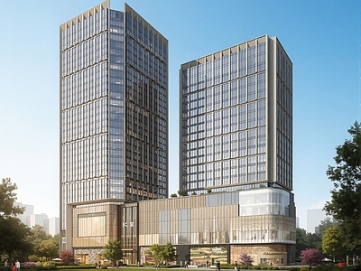 现代酒店建筑 高层酒店 轻奢酒店 高层酒店办公楼 现代酒店公寓 高层办公